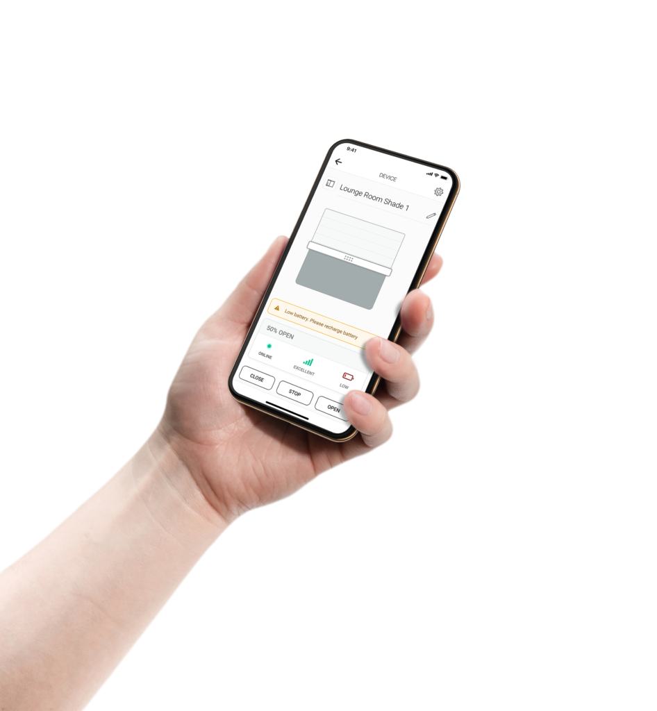 automate - app shade control